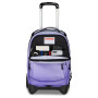 TROLLEY PLUG GRS invicta FANTASY seven LILLA da 34 litri SHINE zaino scuola