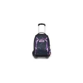 TROLLEY NEW JACK 8WD seven DETACH shadows of color NERO E ROSA da 34 litri ZAINO SCUOLA