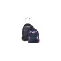 TROLLEY NEW JACK 8WD seven DETACH shadows of color NERO E ROSA da 34 litri ZAINO SCUOLA