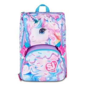 ZAINO sdoppiabile GLOW LED UNICORN seven BIG scuola SJ GANG estensibile GIRL