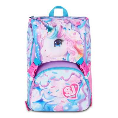 ZAINO sdoppiabile GLOW LED UNICORN seven BIG scuola SJ GANG estensibile GIRL