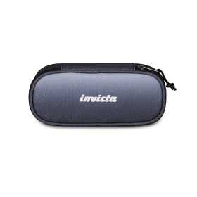 ASTUCCIO invicta OVAL portapenne SHINE pencil case GRIGIO seven JET BLACK ovale LIP
