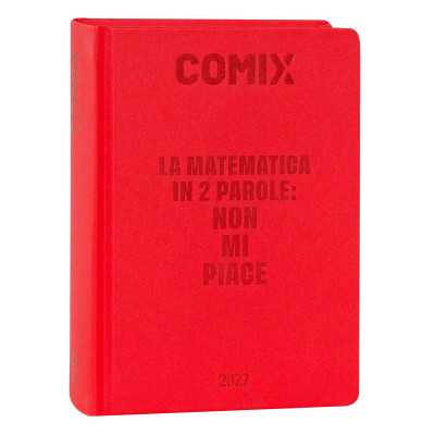 DIARIO datato RED da 16 mesi STANDARD std COMIX agenda 2026 2027 scuola LA MATEMATICA