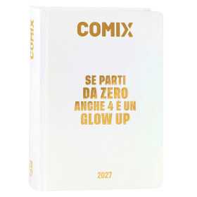 DIARIO datato HOLO WHITE da 16 mesi STANDARD std COMIX agenda 2026 2027 scuola SE PARTI