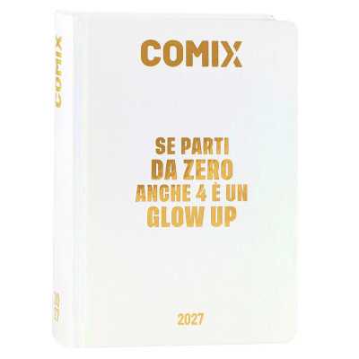 DIARIO datato HOLO WHITE da 16 mesi STANDARD std COMIX agenda 2026 2027 scuola SE PARTI