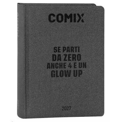 DIARIO datato CHARCOAL da 16 mesi MINI piccolo COMIX agenda 2026 2027 scuola SE PARTI