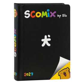 DIARIO datato SCOMIX da 16 mesi MEDIUM media COMIX agenda 2026 2027 scuola NERO