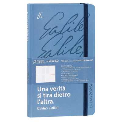 DIARIO datato DOCENTE da 12 mesi B-DAY agenda dell'insegnante 2026 2027 archivio di stato GALILEO GALILEI