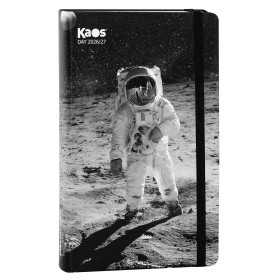 AGENDA giornaliera ASTRONAUTA diario datato da 16 mesi KAOS standard STD 2026 2027 bianco e nero