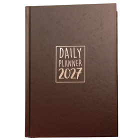 AGENDA 2027 biembi DAILY PLANNER cartonata NERO giornaliera DAY un giorno tira l'altro