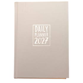 AGENDA 2027 biembi DAILY PLANNER cartonata GRIGIO giornaliera DAY un giorno tira l'altro