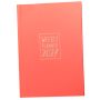 AGENDA 2027 biembi WEEKLY PLANNER cartonata ROSSO settimanale WEEK un giorno tira l'altro