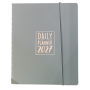 AGENDA 2027 biembi DAILY PLANNER in cuoio GRIGIO giornaliera DAY un giorno tira l'altro