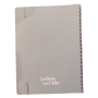 AGENDA 2027 biembi WEEKLY PLANNER in cuoio GRIGIO settimanale WEEK un giorno tira l'altro
