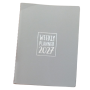 AGENDA 2027 biembi WEEKLY PLANNER in cuoio GRIGIO settimanale WEEK un giorno tira l'altro