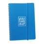 AGENDA 2027 biembi WEEKLY PLANNER in cuoio BLU settimanale WEEK un giorno tira l'altro 9X14CM