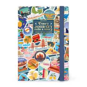 AGENDA 2027 legami TRAVEL STICKERS settimanale WEEK fotografica MEDIUM