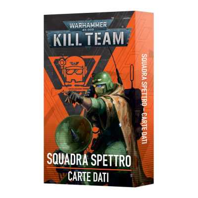 SQUADRA SPETTRO carte dati IN ITALIANO games workshop KILL TEAM mazzo WARHAMMER 40K età 12+