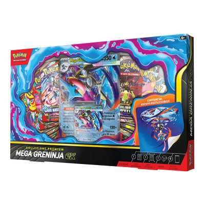 MEGA GRENINJA EX premium collection IN ITALIANO gioco di carte collezionabili POKEMON GCC età 6+