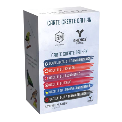 CARTE CREATE DAI FAN espansione per WINGSPAN gioco da tavolo IN ITALIANO età 14+