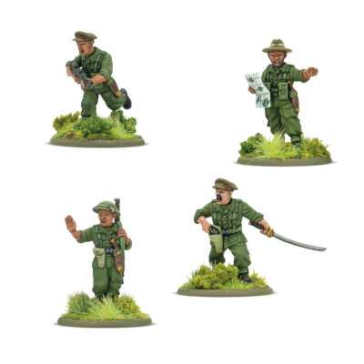 GURKHA set di miniature PLATOON COMMANDERS warlord games BOLT ACTION età 14+