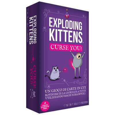 EXPLODING KITTENS gioco da tavolo CURSE YOU! asmodee IN ITALIANO età 7+