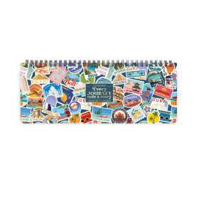 DESK PLANNER legami AGENDA 2027 da scivania TRAVEL STICKERS da 12 mesi WEEK settimanale