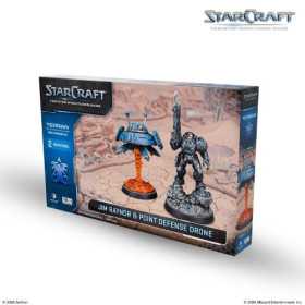 STARCRAFT set di miniature JIM RAYNOR AND POINT DEF DRONE archon studio TERRAN età 14+