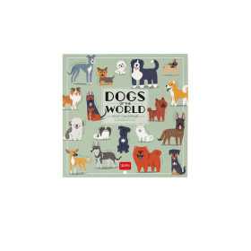 CALENDARIO 2027 da parete DOGS OF THE WORLD quadrato LEGAMI cm30x30