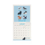 CALENDARIO 2027 da parete DOGS OF THE WORLD quadrato LEGAMI cm30x30