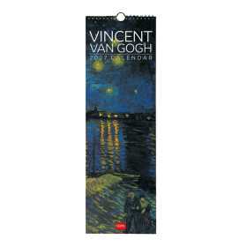 CALENDARIO 2027 da parete VINCENT VAN GOGH legami VERTICALE cm16x49