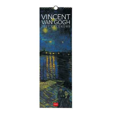 CALENDARIO 2027 da parete VINCENT VAN GOGH legami VERTICALE cm16x49