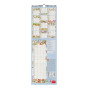 CALENDARIO 2027 da parete MY SECRET GARDEN legami VERTICALE cm16x49
