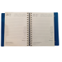 AGENDA 2027 biembi DAILY PLANNER in cuoio ROSSO giornaliera DAY un giorno tira l'altro