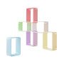 ESPOSITORE MODULARE in plastica CUBEEE set da 6 componenti FABA