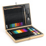 SCATOLA DEI COLORI 47 pezzi VALIGETTA DA COLORARE set per disegnare DJECO kit DJ08797 età 5+