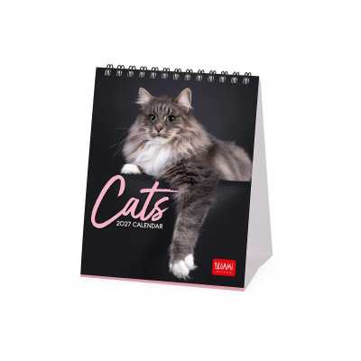 CALENDARIO 2027 da tavolo CATS legami PER SCRIVANIA cm12x14,5