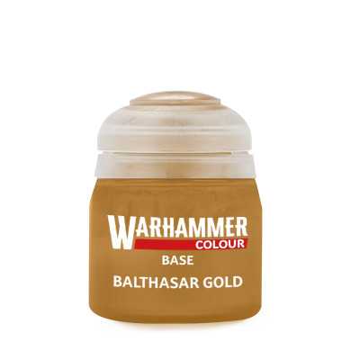 BALTHASAR GOLD colore BASE Warhammer ORO acrilico GAMES WORKSHOP coprente 12ML