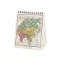 CALENDARIO 2027 da tavolo VINTAGE MAPS legami PER SCRIVANIA cm12x14,5