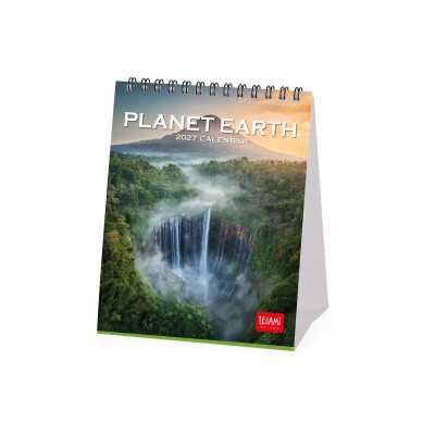 CALENDARIO 2027 da tavolo PLANET EARTH legami PER SCRIVANIA cm12x14,5