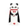 KAWAII 2 in 1 ASTUCCIO in silicone PANDA HALLOWEEN legami TOMBOLINO portapenne BAM BOO con zip
