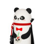 KAWAII 2 in 1 ASTUCCIO in silicone PANDA HALLOWEEN legami TOMBOLINO portapenne BAM BOO con zip