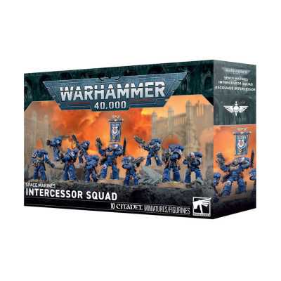 SQUADRA INTERCESSOR set di miniature INTERCESSOR SQUAD warhammer 40k SPACE MARINES età 12+