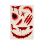 SET DI 10 TATUAGGI TEMPORANEI tattoos HALLOWEEN EDITION realistici LEGAMI viso e corpo
