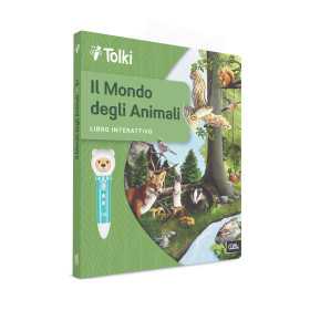 IL MONDO DEGLI ANIMALI albi LIBRO INTERATTIVO educativo TOLKI età 5+