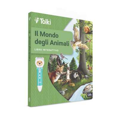 IL MONDO DEGLI ANIMALI albi LIBRO INTERATTIVO educativo TOLKI età 5+