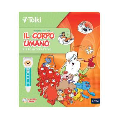 ESPLORANDO IL CORPO UMANO albi LIBRO INTERATTIVO educativo TOLKI età 6+