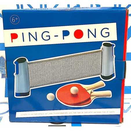 PING PONG tennis DA TAVOLO portatile MINI selegiochi RETE RACCHETTE PALLINE età 6+