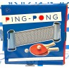 PING PONG tennis DA TAVOLO portatile MINI selegiochi RETE RACCHETTE PALLINE età 6+