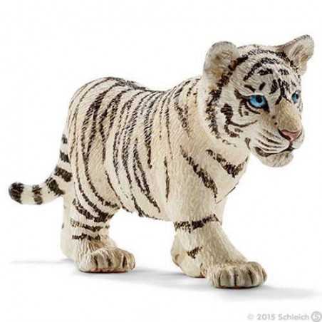 Cucciolo di TIGRE BIANCA animali in resina SCHLEICH miniature 14732 Wild Life WHITE TIGER
